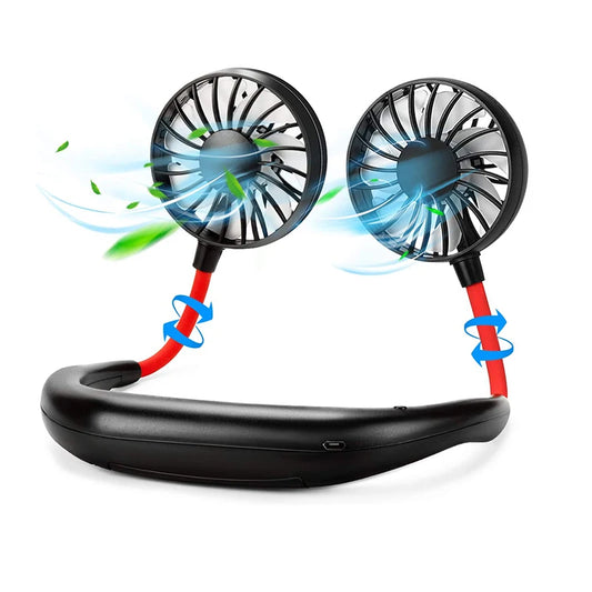 Summer Fan Hanging Neck Fan Charging Usb Hanging Neck Fan Mini Portable Electric Fan Outdoor Sports Cooling Fan
