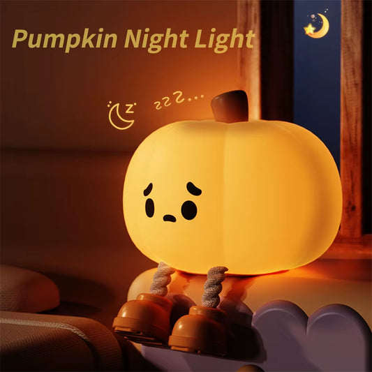 Rechargeable LED Night Light Cute Silicone Night Light with Timer Dimming Touch Lamp Bedside Decoration Lighting Children Gift