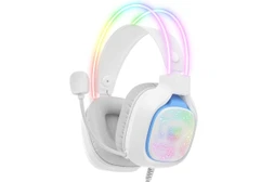 ONIKUMA X22 Breathing Lights Over-Ear Wired Gaming Headphones (White)